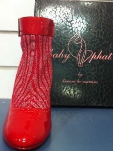 Baby Phat Women Ankle Boots Color Red Size 6 6 5 7 7 5 8 8 5 MSRP $109 00