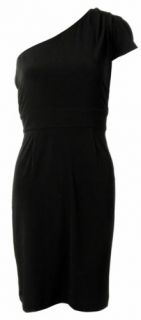 Calvin Klein Women's Single Shoulder Jersey Dress 8 Black