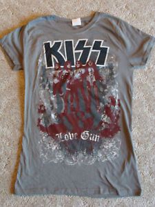 Kiss Love Gun 1977 Tour Baby Doll T Shirt Large