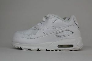 Nike Air Max 90 TD White on White Authentic Toddler Sneakers Baby Shoes
