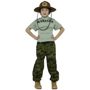 Boys Marine Uniform Military Halloween Costume Fancy Dress Up