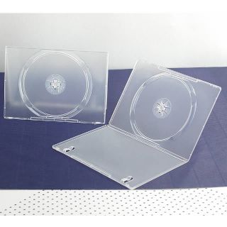 10 Slim 7mm Single Clear CD DVD R Movie Cases Boxes Storage