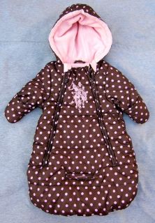 Baby Girl Size 3 6 Months Bunting Bag Snow Suit U s Polo Assn