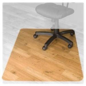 Advantus Recyclear Chair Mat for Hard Floors Recycled 46 x 60 inches No Lip