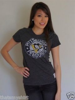 New Original Retro Brand NHL Vintage Style Pittsburgh Penguins Juniors T Shirt