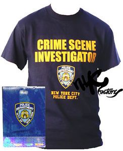 NYPD Navy Blue CSI Crime Scene Investigation T Shirt Police Tee Men Unisex New