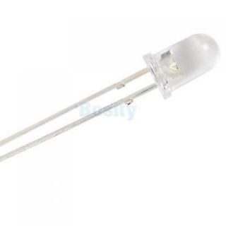 100pcs 3V Ultra Bright White LED Emitting Diode Lights Bulbs Lamp 5mm 6000 6500K