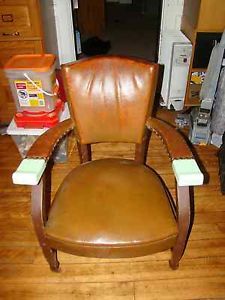 Koken Chisholm Barber Side Chair Bubble Front All Original and Very Nice Shape