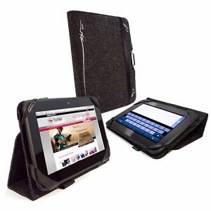 Tuff Luv Type View Clean Pad Hemp Case for Kindle Fire HD Nook 7 HD Black