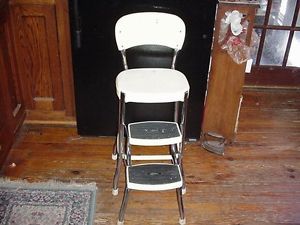 Vintage Cosco Yellow Step Stool Chair Stylaire