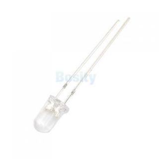 100pcs 3V Ultra Bright White LED Emitting Diode Lights Bulbs Lamp 5mm 6000 6500K