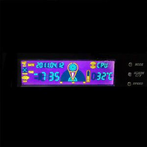 5 25" LCD Panel Fan Speed Controller CPU HD Temperature Sensor PC Computer
