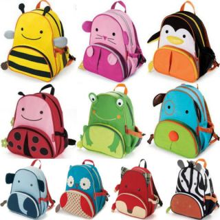 New Cartoon Kids Boys Girls Animal Backpack Zoo School Bag Rucksack Shoulder Bag