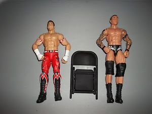 WWE Mattel Elite Loose Figure Lot Randy Orton Evan Bourne w Chair RKO RARE