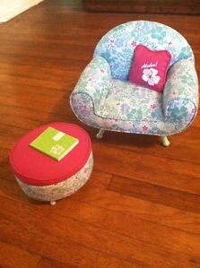 American Girl Kanani Lounge Chair with Pillow and Diary