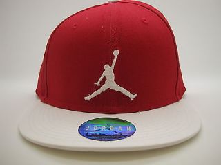 513405 695 Mens Air Jordan Snapback True Jumpman Hat Varsity Red White Cap