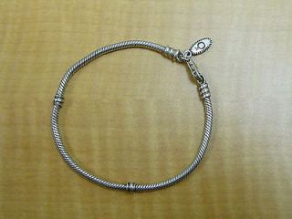 Authentic Pandora 925 Ale Sterling Silver Lobster Clasp Bracelet 7 5"