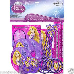 Disney Tangled Rapunzel Sparkle 48pc Party Favors Pack Party Supplies