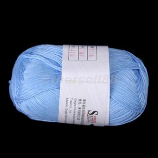 50g Soft Bamboo Cotton Baby Yarn for DIY Knitting Crocheting Craft U Pick Color