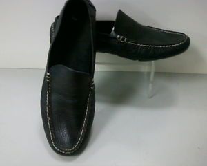 Polo Ralph Lauren Terence Mens Sz 11 Driving Moccasin Slip on Black Loafers