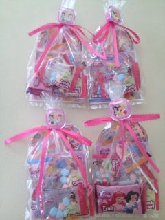 12 Disney Princess Cinderella Belle Birthday Party Favor Goody Bag Candy Girl