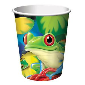 Fun Frogs Paper Cups Birthday Party Supplies Tableware