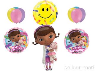 Doc McStuffins Balloons Set Birthday Party Supplies Bandaid Happy Face Get Well