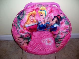 Disney Princess Little Girls Padded Saucer Fold Up Chair