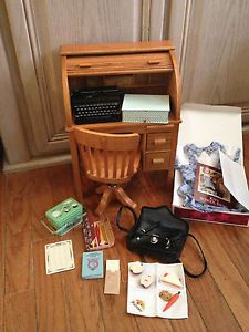 American Girl Kit's Desk Chair Typewriter Lunchbox School Set and Supplies