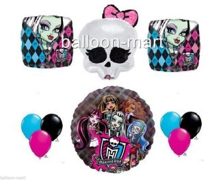Monster High Skullette Skull Balloons Birthday Party Supplies Decorations Kit