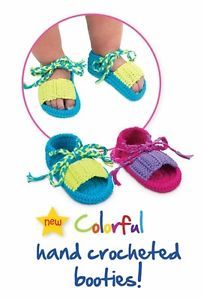 Jefferies Socks Hand Crocheted Baby Summer Sandals Cotton Booties Newborn