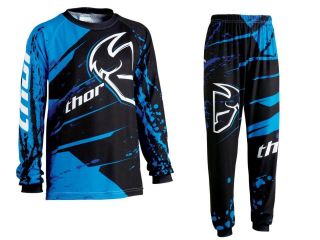Thor MX Blue Motocross Race Inspired PJ Pajamas for Youth Kids Child Toddler