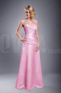 New Baby Pale Pink Bridesmaid Evening Prom Dress Gown Sizes 8 22