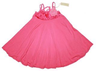 Luna Luna Copenhagen Girls Pink Rosette Flower Summer Sun Dress Size 4 OO