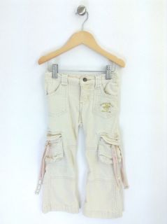 Adorable Beverly Hills Polo Club Cream Pants Girls Size 3T Ref H 765 17096
