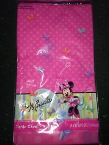 Disney's Minnie Mouse Bow tique Birthday Party Plastic Tablecover 54"X96"