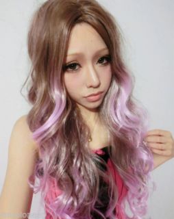 75cm Fashion Cute Women Girls Long Curly Hair Wigs Wig Cosplay Costume Party New