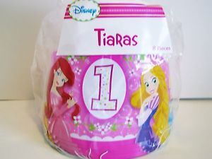 Disney Princess 1st Birthday Party Supplies Party Hat Tiara 8 