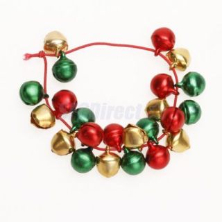 5X Kids Bracelet Ring Christmas Party Jingle Bell Charm Bead Stretch