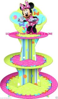Disney Minnie Mouse Bows Boutique Cupcake Stand Cupcake Party Supplies