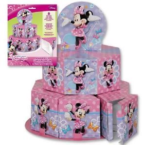 Minnie Mouse Bow tique 1 Favor Boxes Table Decoration Birthday Party Supplies