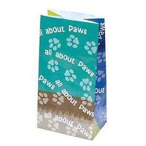 12 Pawprint Party Loot Bags Boys Girls Goody Sacks Puppy Dog Favors Supply