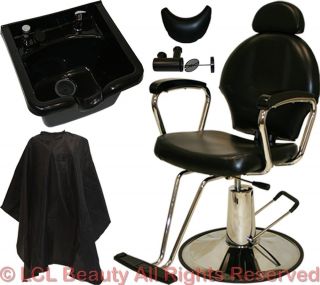 All Purpose Hydraulic Barber Chair ABS Plastic Shampoo Bowl Sink Salon Equipment
