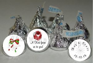 108 Winter Wedding Candy Kiss Labels Party Favors Supplies Christmas Snowflakes