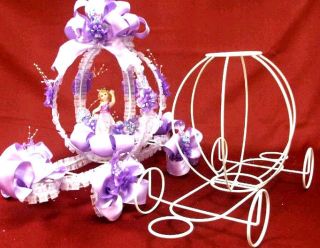Sweet 16 or Mis 15 Wire Carriage Table Party Centerpiece Cake Topper Decoration
