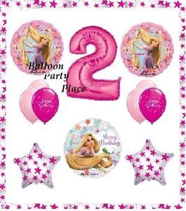 Disney Rapunzel Tangled Second 2nd Birthday Party Balloons Supplies Two Pink New