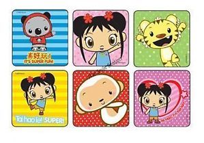 12 Ni Hao Kai LAN Stickers Kids Birthday Party Goody Loot Bag Favor Supply Treat