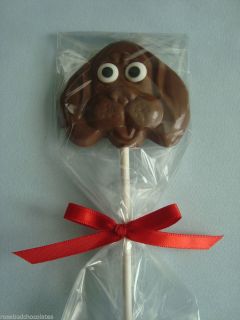 Chocolate Hound Dog Lollipop Animal Puppy Birthday Party Favors Candy Pet
