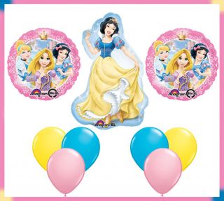 Snow White Princess Happy Birthday Party Balloon Mylar Latex Set Lot