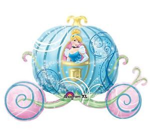 Cinderella Carriage 33" Foil Balloon Birthday Party Supplies Disney Princess